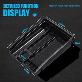 HNYYZL Center Console Tray Compatible with Nissan Rogue 2014-2020 and Rogue Sport 2017-2022 Accessories, Armrest Secondary Storage Box