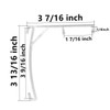 Cutelec Valance Clips 2pcs for 3-1/2"(89mm) Clear Color Vertical Blind