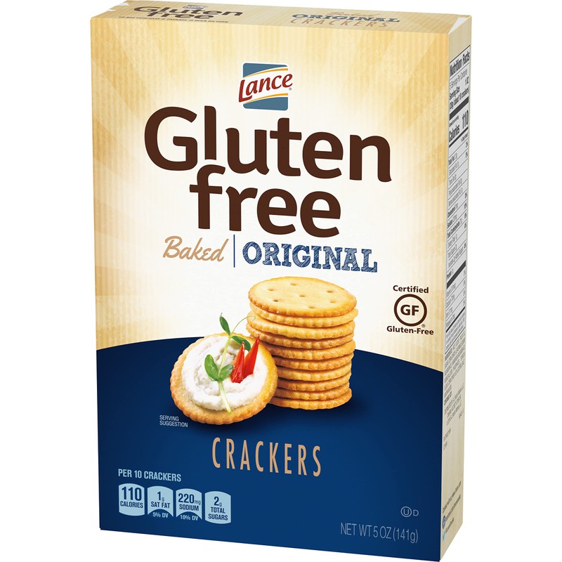 Lance Gluten Free Crackers, Original Baked, 5 Ounce, 4 Count