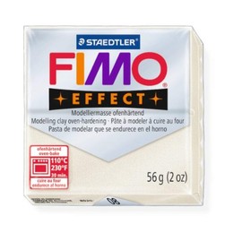 STAEDTLER FIMO Effect Mother Of Pearl (08) FIMO Effect Polymer Modelling Moulding Clay Block Oven Bake Colour 56g (Pack Of 1)