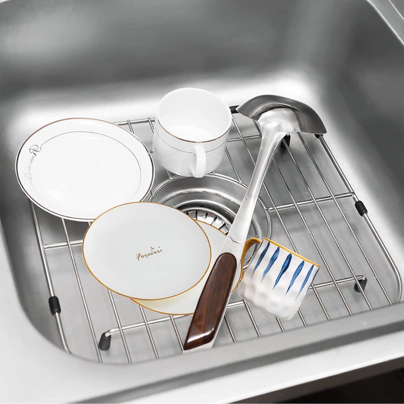 Orgneas Sink Protectors for Kitchen Sink, Universal Double Bowl Sink