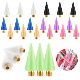 21 Pcs Wax Replacement Head Tips, Diamond Drawing Painting Wax Tips for Rhinestone Tool Nail Art Painting (7 Colors, 2.5cm/0.98inch)