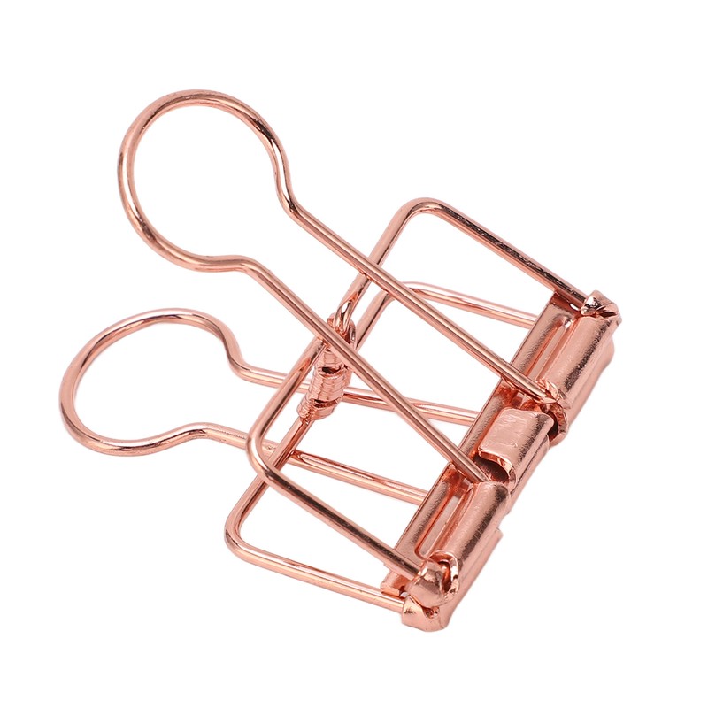 50Pcs Hollow Binder Clips Metal Paper Binder Clips for Documents