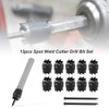 Saiper 13pcs Spot Weld Cutter Drill Bit Set 3/8" Double