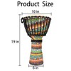 ENNBOM Djembe Lightweight African Drum Pattern Cloth Stitched Congo Drum