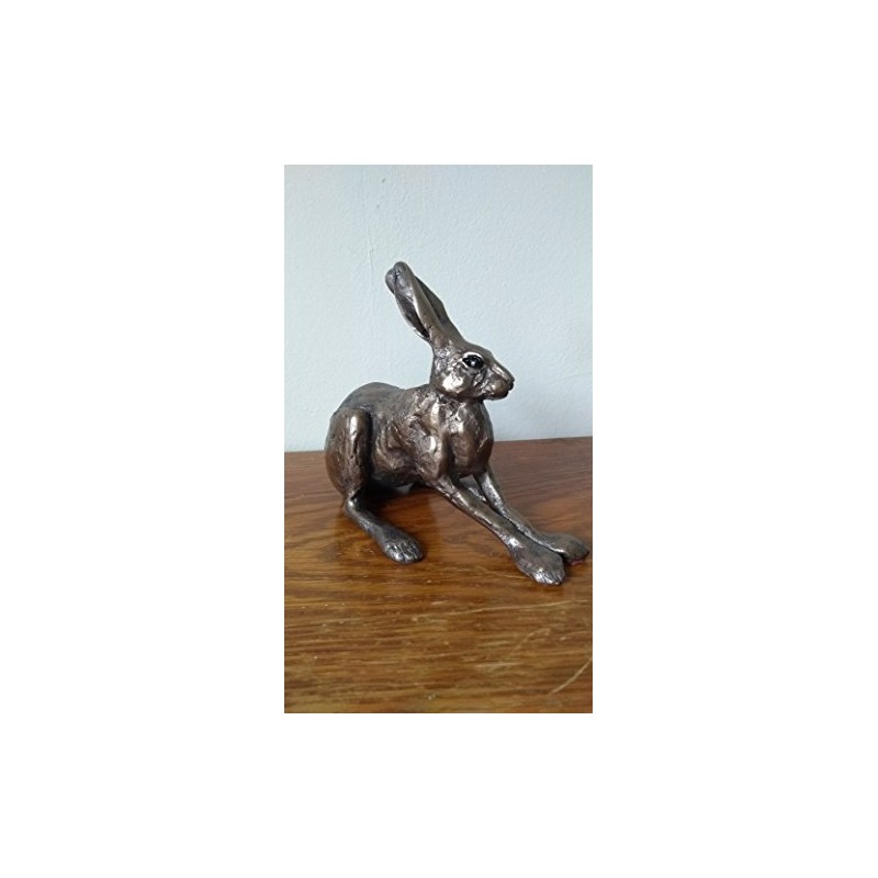 Frith Sculpture CROUCHING HARE by Paul Jenkins in cold cast