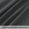 PiccoCasa Zippered Pillowcases, 100% Brushed Microfiber Polyester Pillow Case Cover,