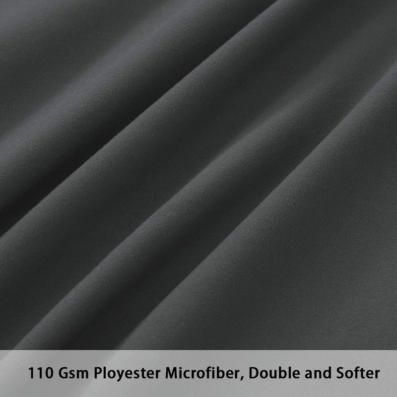 PiccoCasa Zippered Pillowcases, 100% Brushed Microfiber Polyester Pillow Case Cover,
