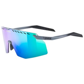 Uvex pace stage - occhiali sportivi per adulti - 100% protezione UVA, B, C - privo di appannamenti - grey matt/mir.green - one size