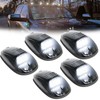 GSOWO 5 PCS White LED Cab Lights Smoked Cab Roof