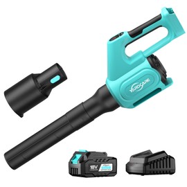 2025 YARDCARE Cordless Leaf Blower with 4.0Ah Battery & Fast Charger, 5-Speed + Turbo, Electric Cordless Leaf Blower, Telescopic Tube, Ergonomic, for Lawn, Yard, Garage, Blowing Leaves, Dust