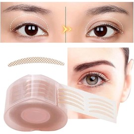 Double Eyelid Tape, Eyelid Strips, Invisible Double Eyelid Lift Strips Instant Eyelid Stickers Invisible Double Sided Tape, Eyelid Lift, Eyelid Tape, Skin Tone Big Eye Tools with Fork Rods Tweezers