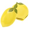 MAGICLULU Ceramic Appetizer Plate Lemon Plate, 4pcs Dessert Plate Salad