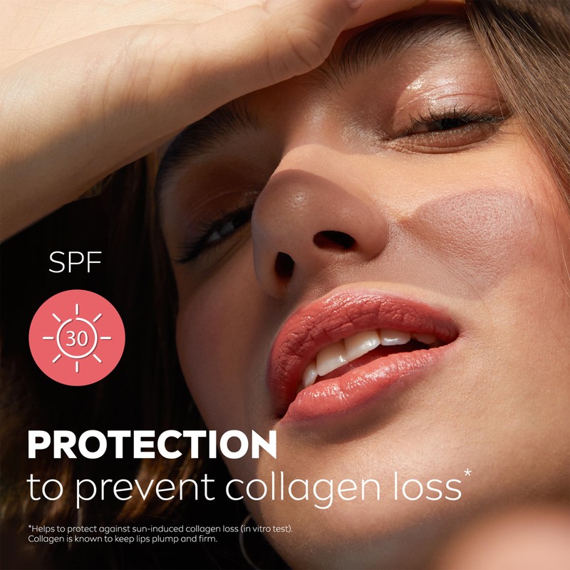 NIVEA Caring Beauty Coral Lip Balm SPF30 (4.8g), 3-in-1 Buttery