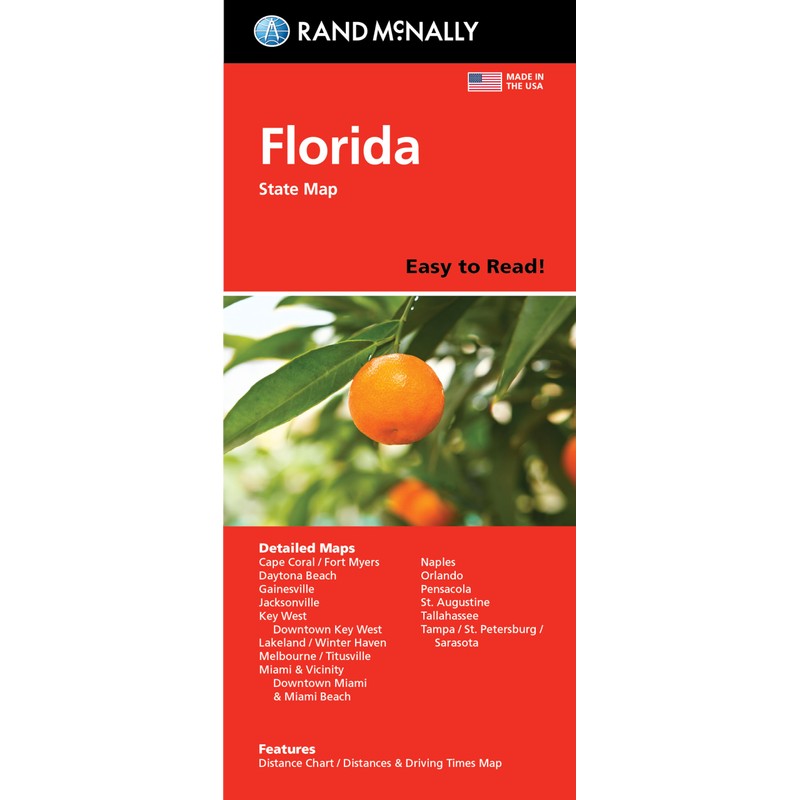 Rand McNally Easy to Read Folded Map: Florida State Map