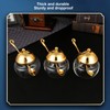 Golden Sugar Jar,European Crystal Sugar Bowl Kitchen Condiment Containers Seasoning