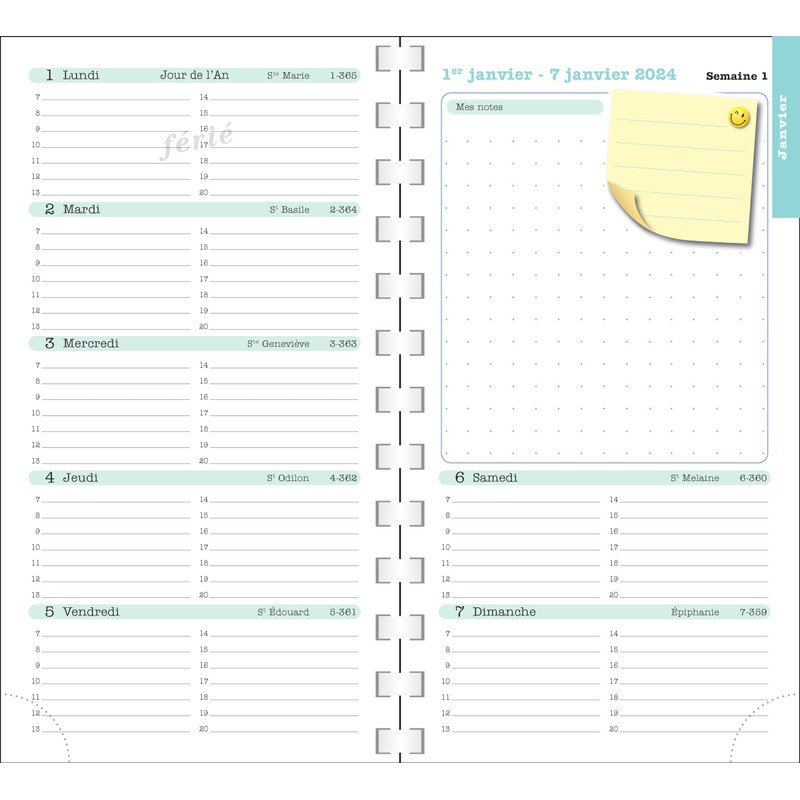 Exacompta - Ref 1604535E - 1 Pocket Diary SAS 16S