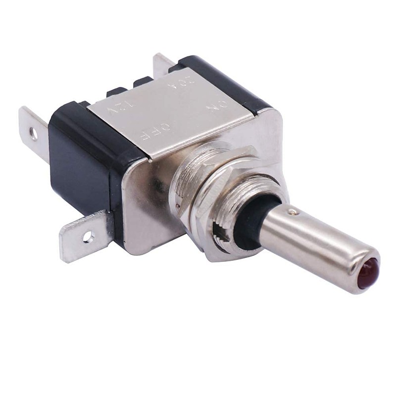 Twidec/3Pcs Rocker Lighted Toggle Switch 12V 20A Heavy Duty Racing