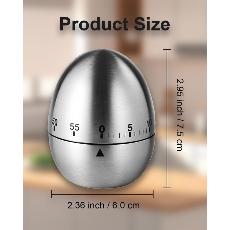 INTRESTIN Kitchen Timer for Cooking, 60 Minutes Mechanical Timer -