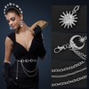 4 Corona de Luna Estrellas Collar y Cadena de Cuerpo