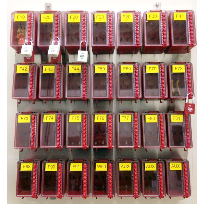 Brady Wall-Mount Group Lock Box for Lockout/Tagout, Plastic