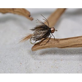 Hares Ear Nymph Fly - Soft Hackle Tied on Mustad Signature Fly Hooks - 1 Doz (Hook #12)