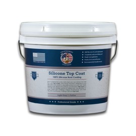 Countryman Coatings - 100% Silicone Roof Coating - Restore Your Roof in a Day - Seal Leaks, Cracks, Seams, Penetrations - Adheres to All Surfaces (1 Gallon, Light Gray