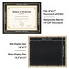 FramePro 14x17 Diploma Frame with Black over Gold Mat, 16x20