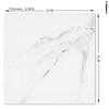 Wallderful 20 Pack Marble Peel and Stick Floor Tile White