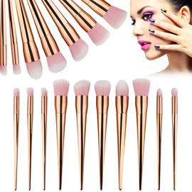 ELEGANI 10pcs Soft Makeup Brush Set Cosmetic Foundation Powder Blending Pencil Tools