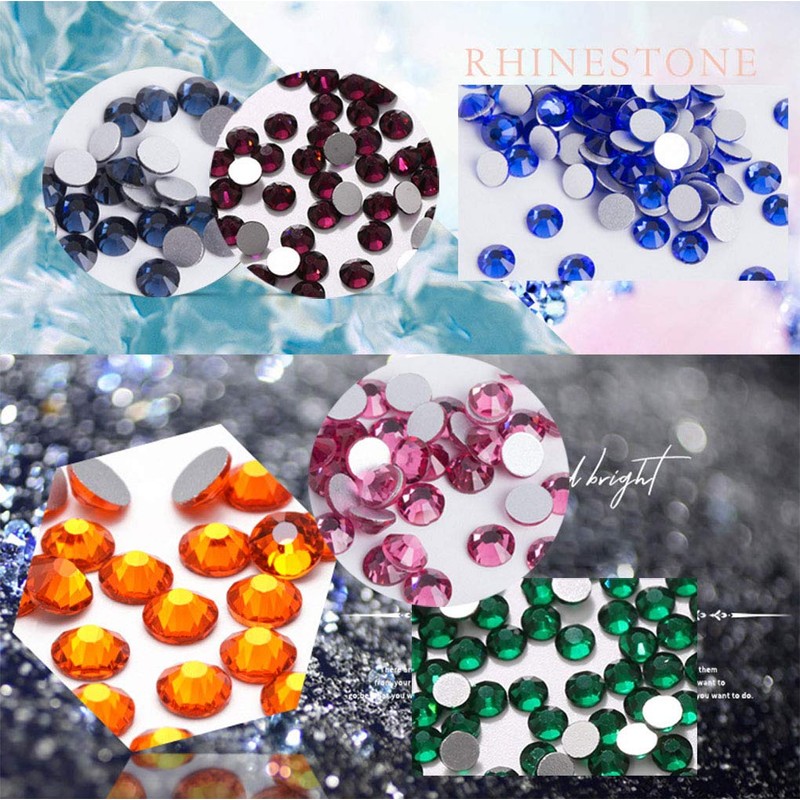 XIULI Large Capacity Color Rhinestones, Decorate Nails and Clothes, High