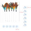 IUHKBH Cat Feather Wands, 6 PCS Spring Cat Wands with