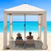 Vibemo Beach Cabana, 6.2' x 6' Portable Canopy with Side