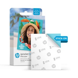 HP Sprocket 3.5 x 4.25” Zink Photo Paper - Kit: 50 Pack Zink Paper, Case, Photo Album, Markers, Sticker sets
