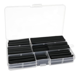 170-Piece Heat Shrink Tube Set, 2:1 Shrink Ratio, Shrink Connector, Double Wall Heat Shrink Tube, Heat Shrink Tube, with 8 Different Sizes for Electrical Insulation, Cable Repairs