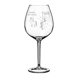 MIP Brand Wine Glass Goblet Vet Tech Superstar Unicorn Funny (20 oz Jumbo)