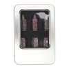 6 Pcs Bullet Metal Dice Set Micro Polyhedral Bloodstained Bullet