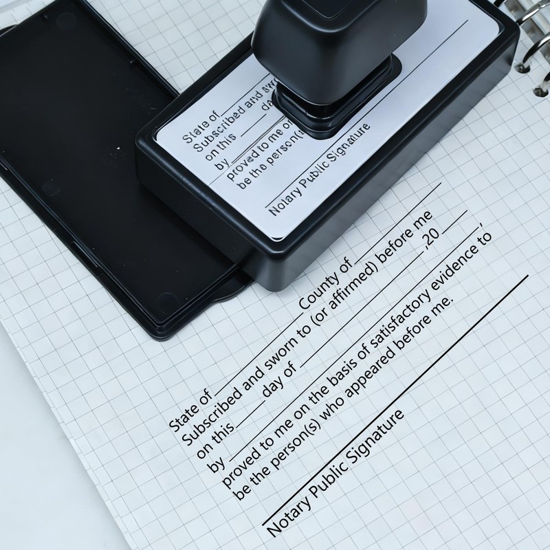Notary Stamps,Self-Inking Notary Jurat Stamp, Acknowledgement Notary Seals for Public