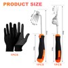 AROMUJOY Gardening Hand Weed Cutter 3-Piece Weed Remover Tool Set,