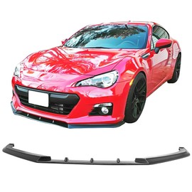 Front Bumper Lip Compatible with 2013-2016 Subaru BRZ, IKON V3 Style Black PU Front Lip Finisher Under Chin Spoiler Add On by IKON MOTORSPORTS, 2014 2015