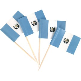 JBCD Guatemala Toothpick Flag Guatemalan Mini Small Cupcake Topper Flags, 200pcs