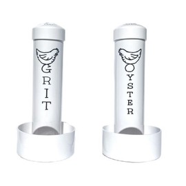Chicken Oyster Shell Feeder and Grit Feeder Combo