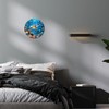 XNM Sea Turtle Glass Battery Powered Clock 14 Inch Ocean