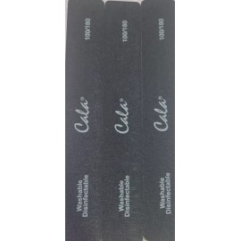 CALA JUMBO Black Nail File 100/180 REF:70126, 3 Count Washable Disinfectable