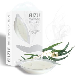 Deeva 82431: Fuzu Massage Candle Eucalyptus Calm 4Oz White