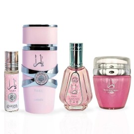 Lattafa YARA Eau De Parfum Spray 100ML,EDP 50ML, Hand & Body Lotion 45ML & Roll-on Perfu