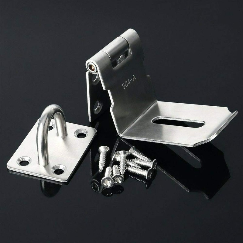 BuxiuGK 90 Degree Security Hasp Lock Device 4 Inch for