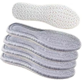 2 Pairs of Lambswool Insoles for Men and Women, Extra Thick Insoles, Shock-Absorbing, Warm Winter Shoe Insoles, Soft, Winter Insoles for All Shoes (37-38 EU/UK4-5.5)