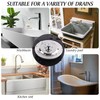 Jiayaus Bath Plug, Stainless Steel Push Type Bath Plug Pop