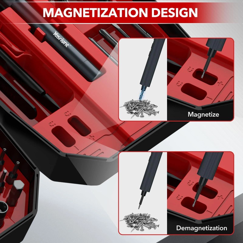 N/A YesRight Mini Electric Screwdriver for Electronics, 155-in-1 Precision Repair
